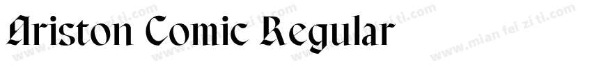 Ariston Comic Regular字体转换
